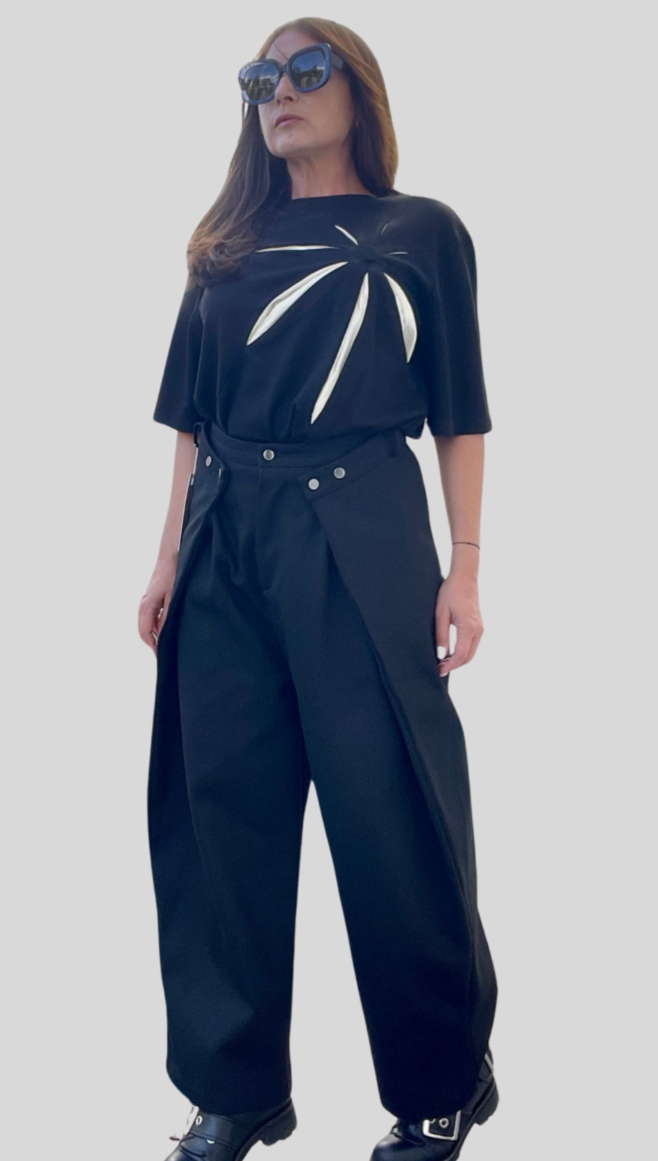 pantaloni denim negru