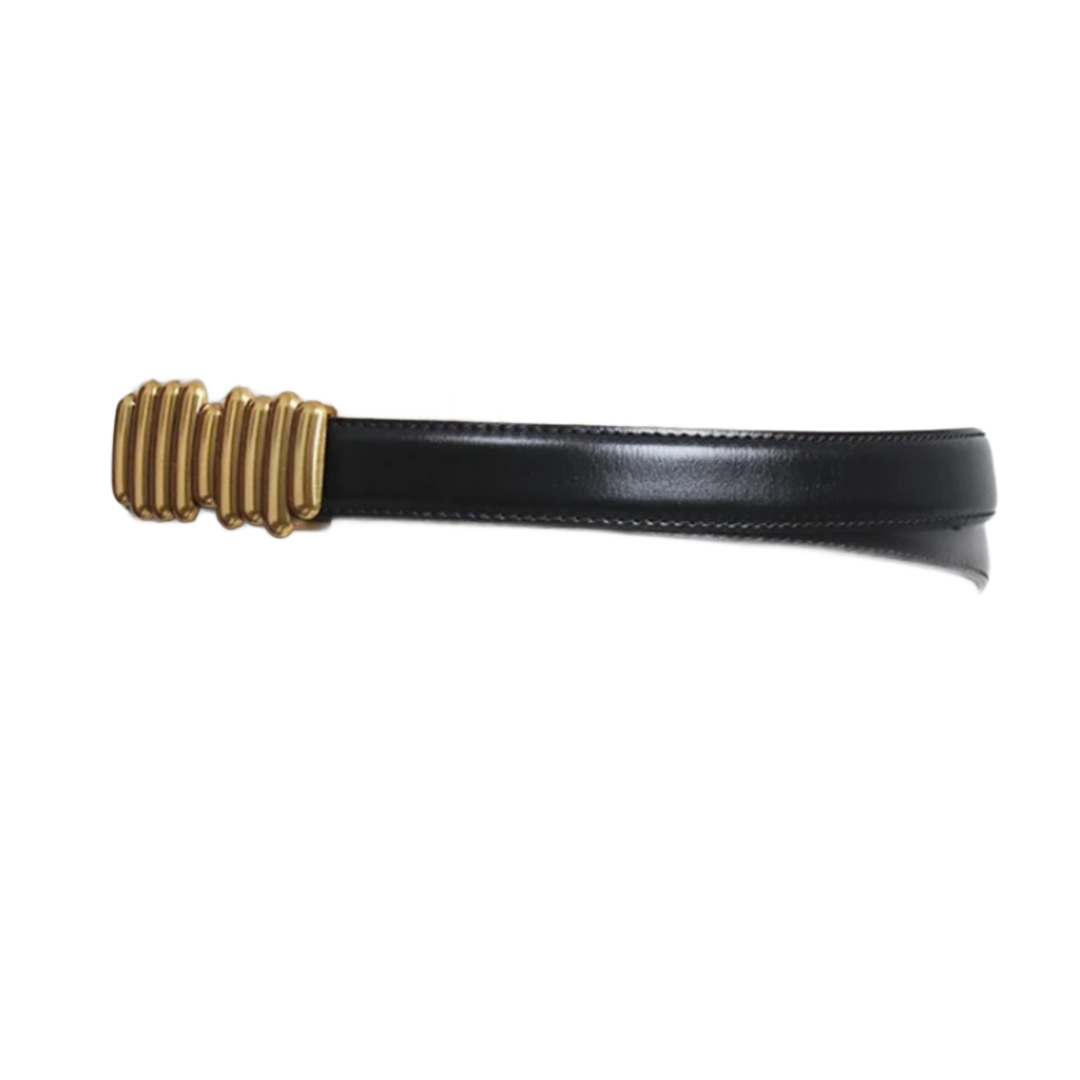 curea neagra catarama aurie