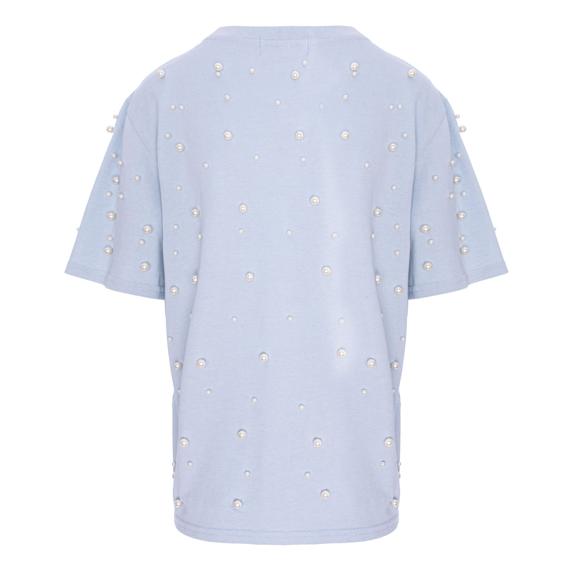 tricou bleu perle