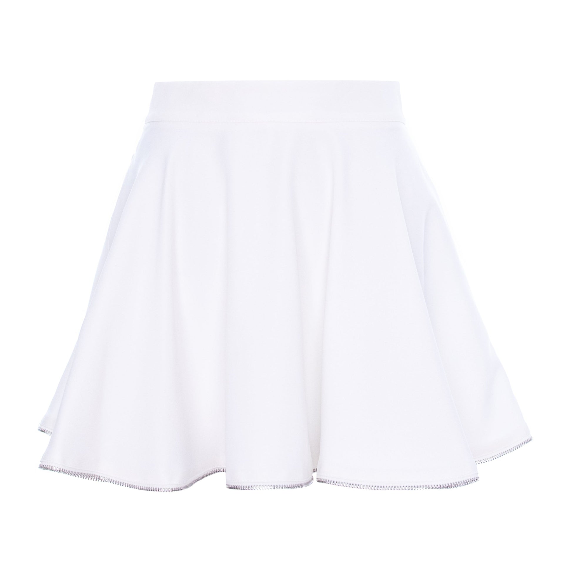 costum sacou fusta alba volane