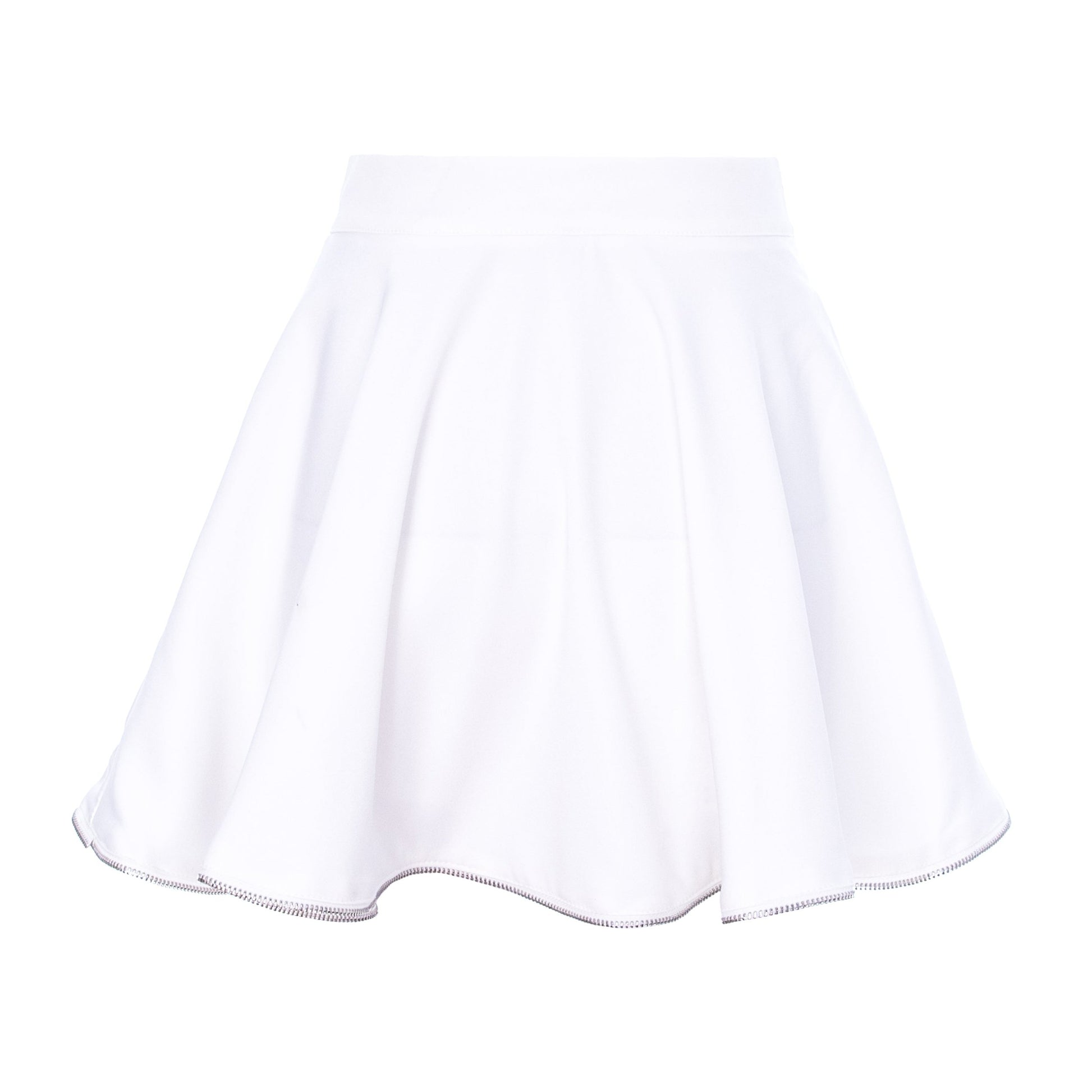 costum sacou fusta alba volane