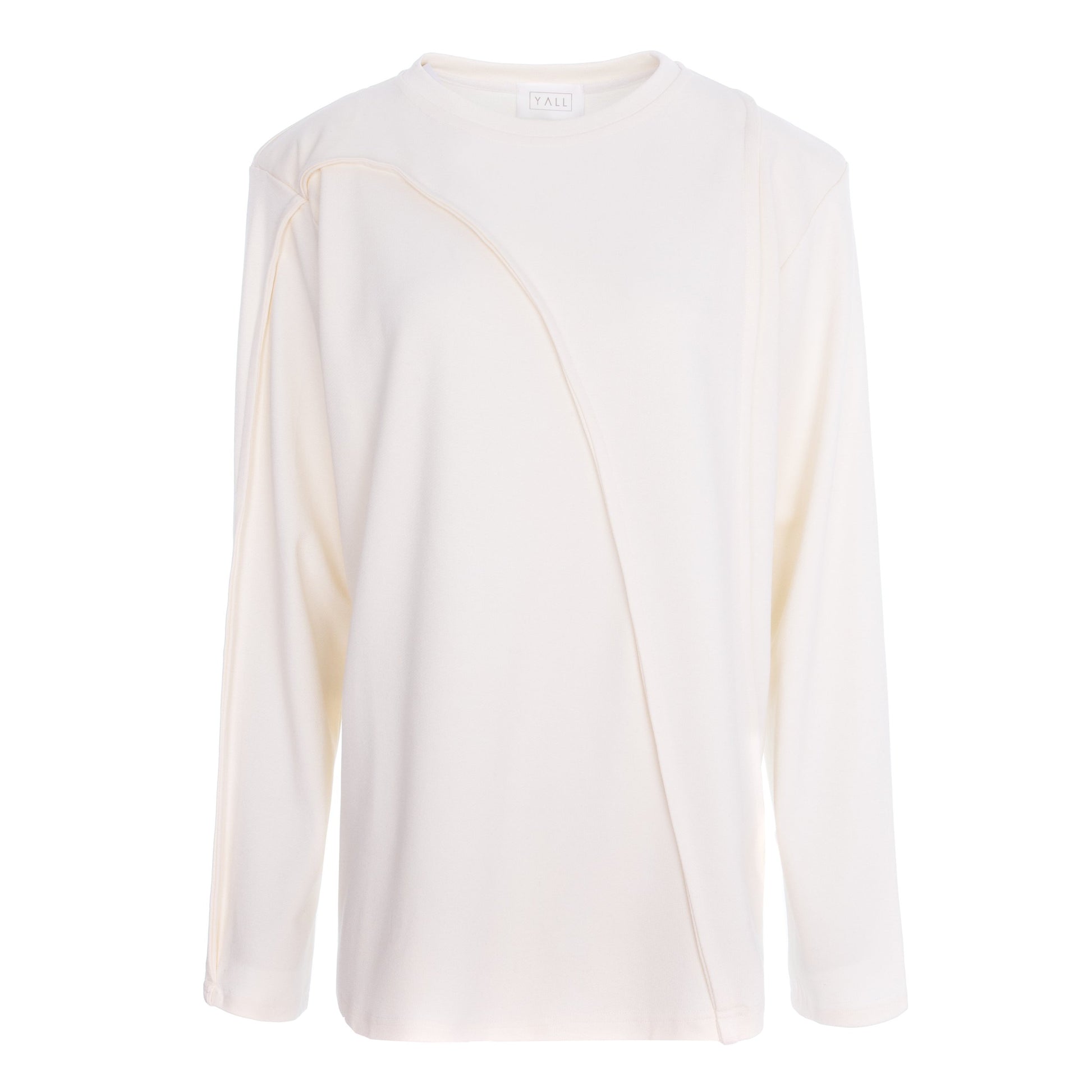 bluza crem cu maneca lunga