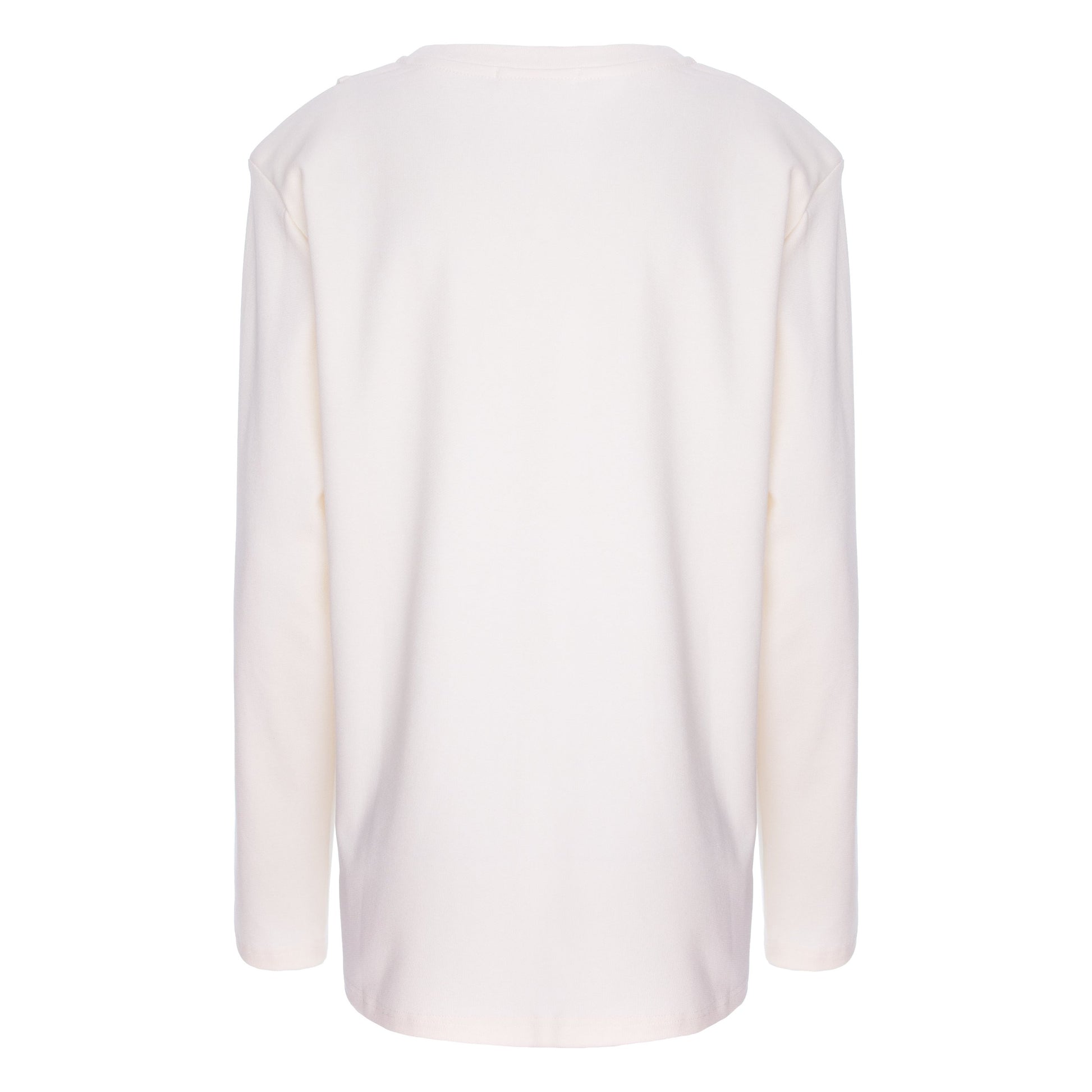 bluza crem cu maneca lunga